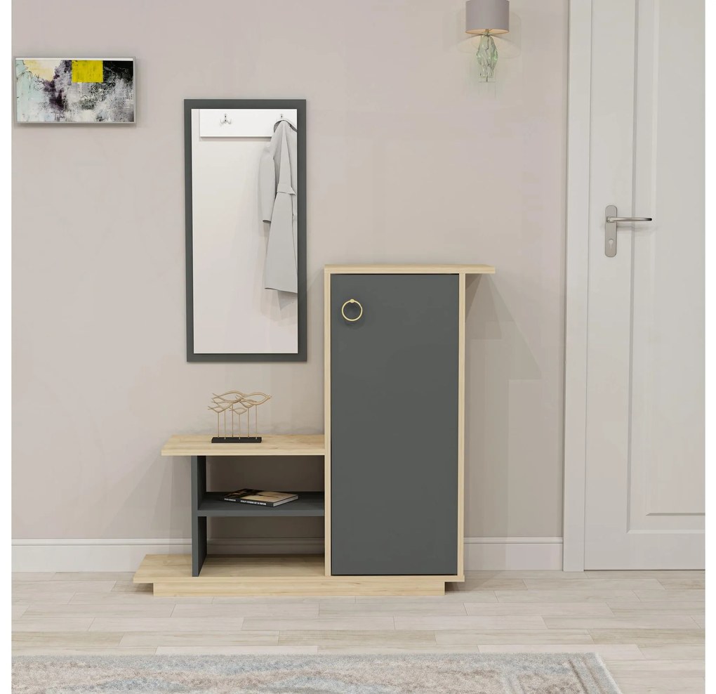Mobilier Hol Kenulu (stejar + antracit) . 1093883