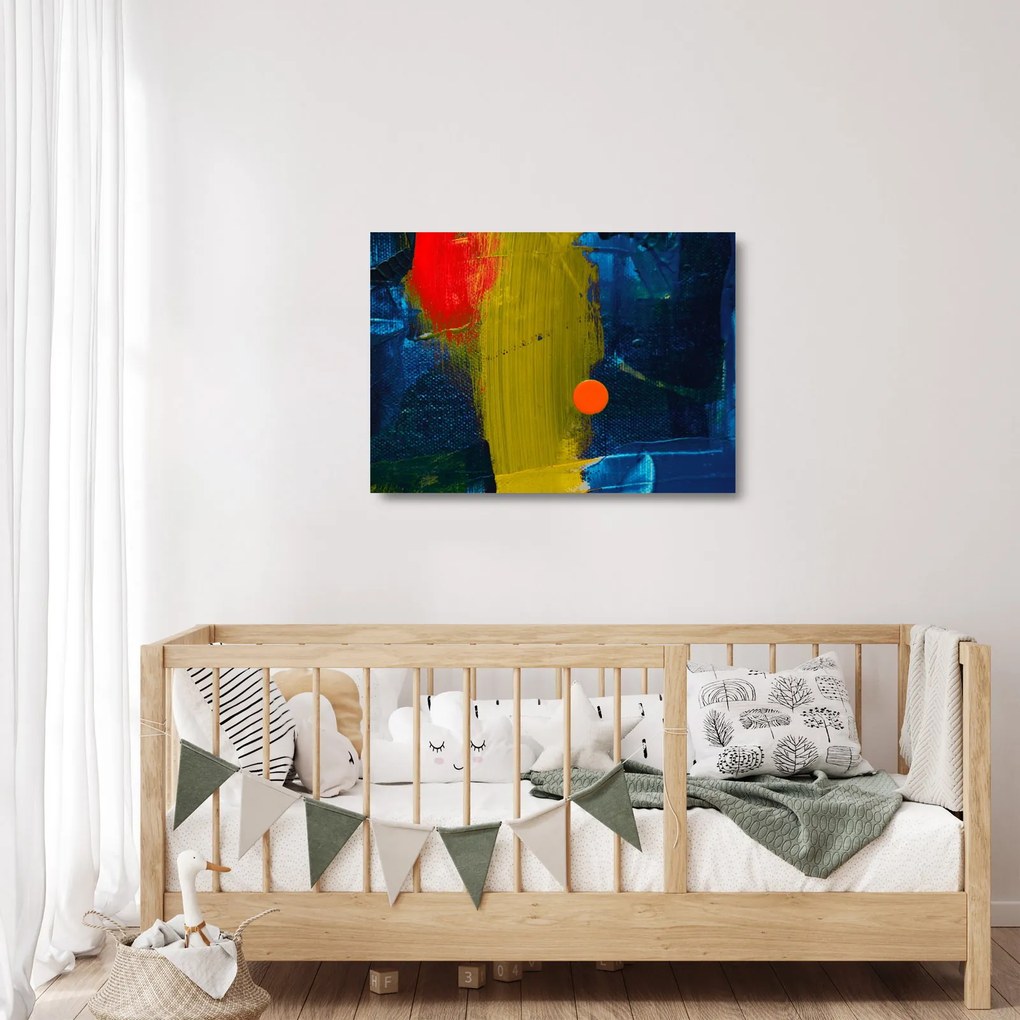 Tablou pe sticlă culorilor (70x50 cm)