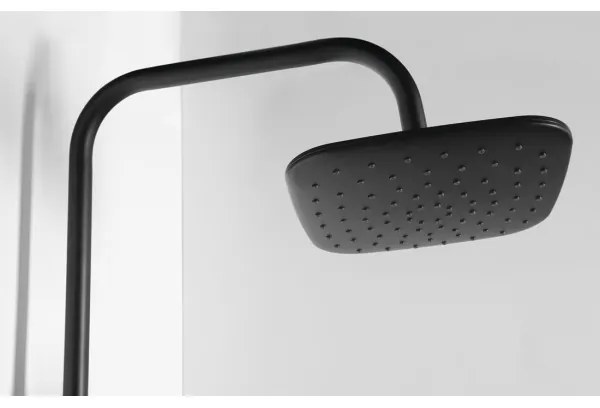 Set de duș Aqualine KERA negru mat