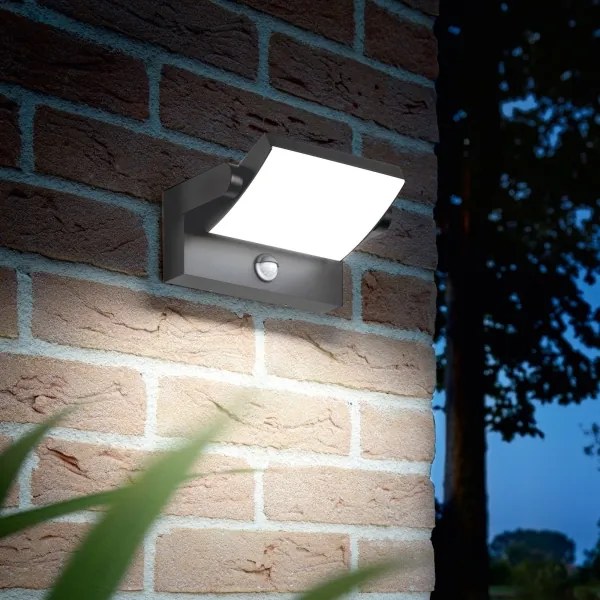 Aplică LED de exterior cu senzor Ideal Lux LED/20,5W/230V antracit
