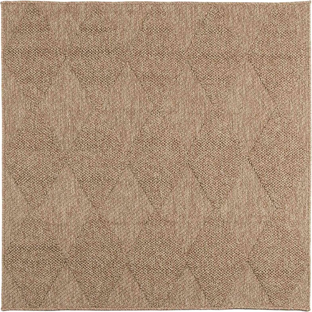 vidaXL Covoare de zonă Pătrat AGIRA natural 120 x 120 cm Poliester