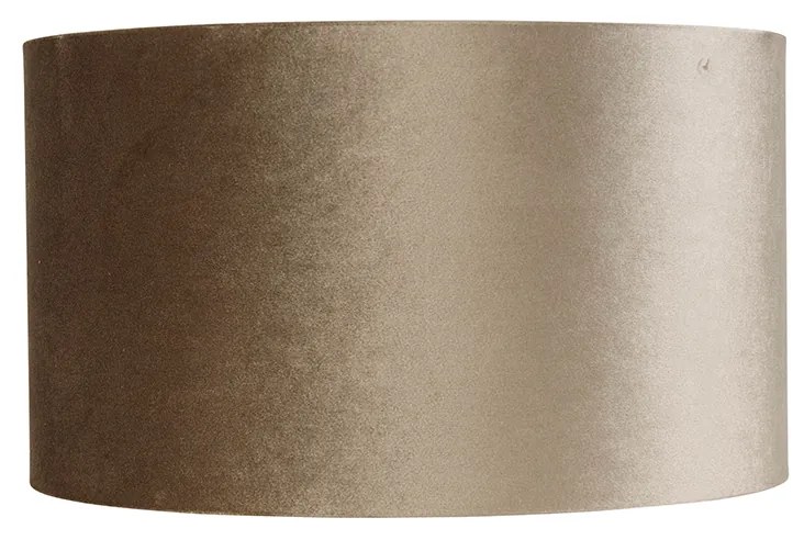 Abajur din catifea taupe 35/35/20