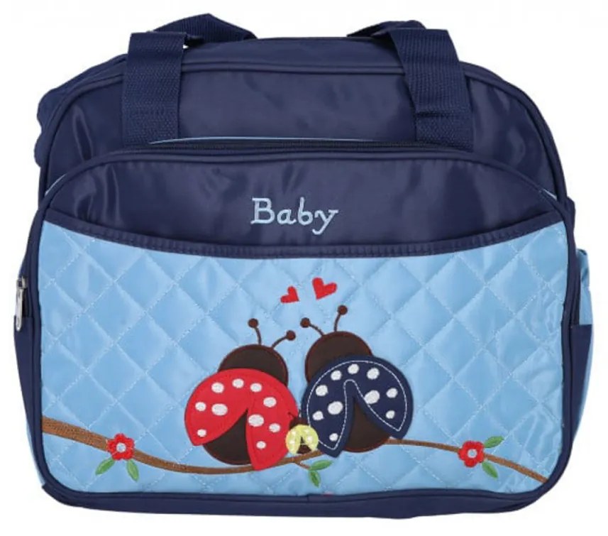 Geanta bebe NOVOKIDS™ Baby Bag atasabila la carucior, Maner detasabil, Capacitate mare, Albastru