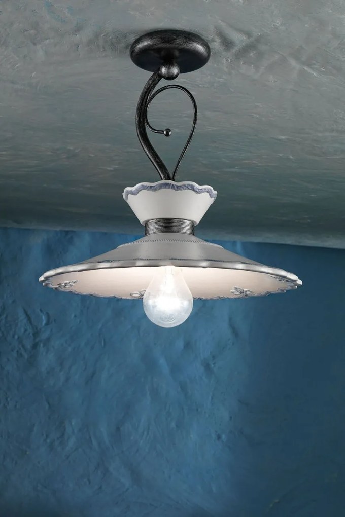 Lustra design clasic realizata manual din ceramica RAVENNA 31cm