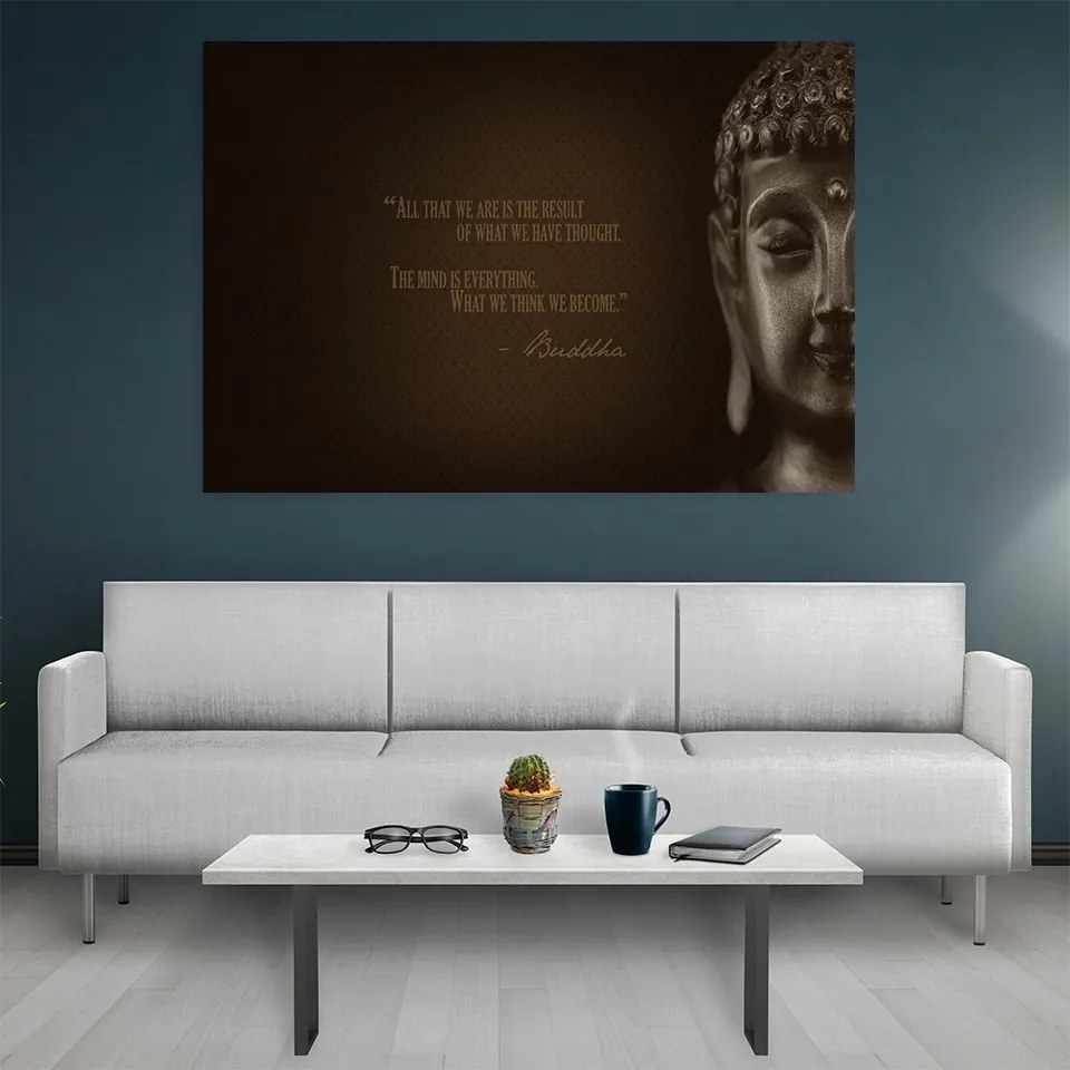 Tablou canvas Motivational Buddha 120x80 cm