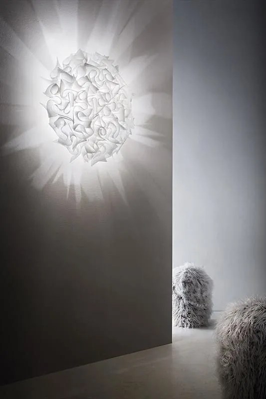 Aplica perete sau tavan design unicat realizat manual Veli Large Opal, 78cm