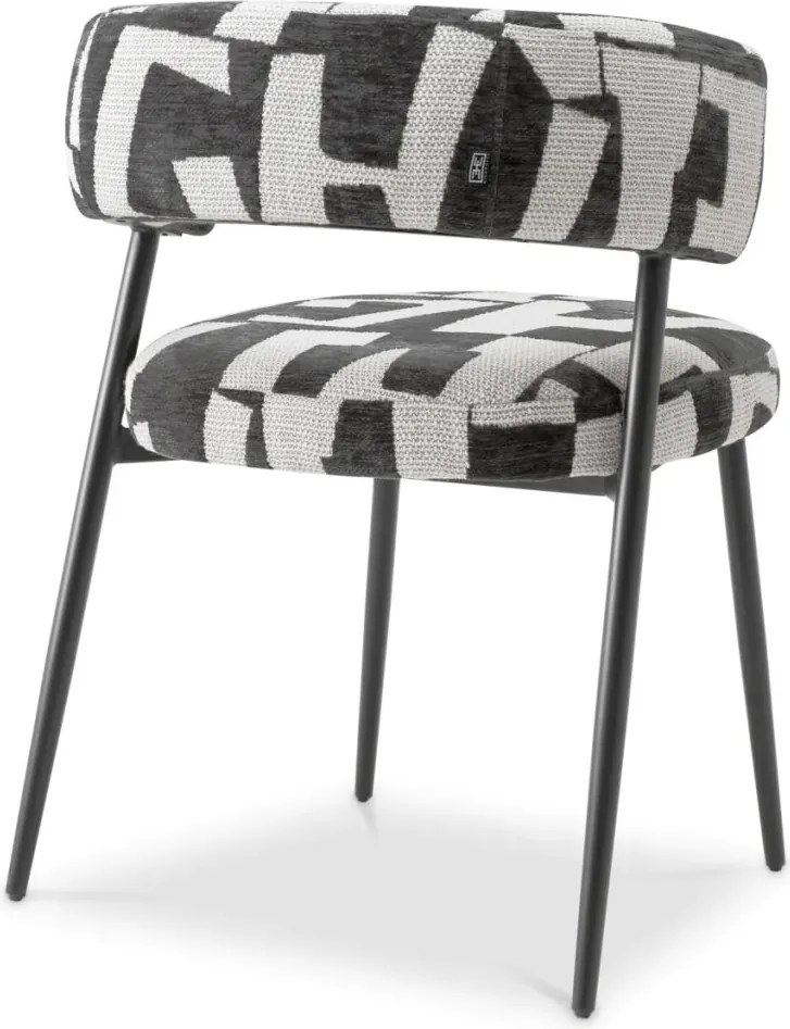 Scaun dining design LUX Folsom, Brooklyn black