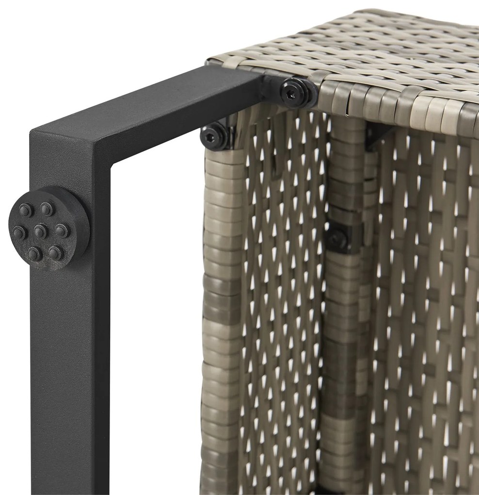Juskys Set rattan Santorini - gri