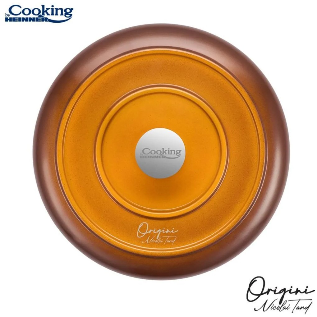 Cratiță din aluminiu turnat cu capac 20x10 cm, 2.4L – Cooking by Heinner, Colecția Origini by Nicolai Tand, pentru gătit zilnic