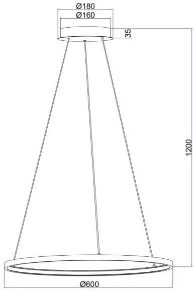 Lustră LED pe cablu Globo 67192-29B RALPH LED/29W/230V