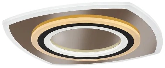 Rabalux 71317 - TANELI Plafonieră LED dimabilă 60W/230V 3000/4000/6000K crom/negru + telecomandă