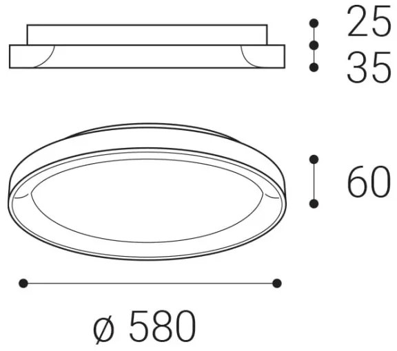 Plafonieră LED BELLA LED/48W/230V 3000K/4000K negru LED2