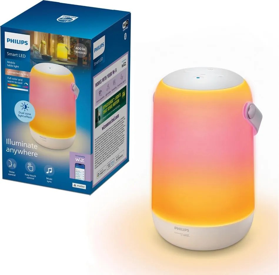 Philips - Lampă de birou portabilă SMART LED RGBW, reglabilă LED/13,5W/3,6V Wi-Fi 1800 mAh