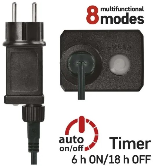 Ghirlandă LED 200xLED/8 funcții 25m IP44 multicoloră