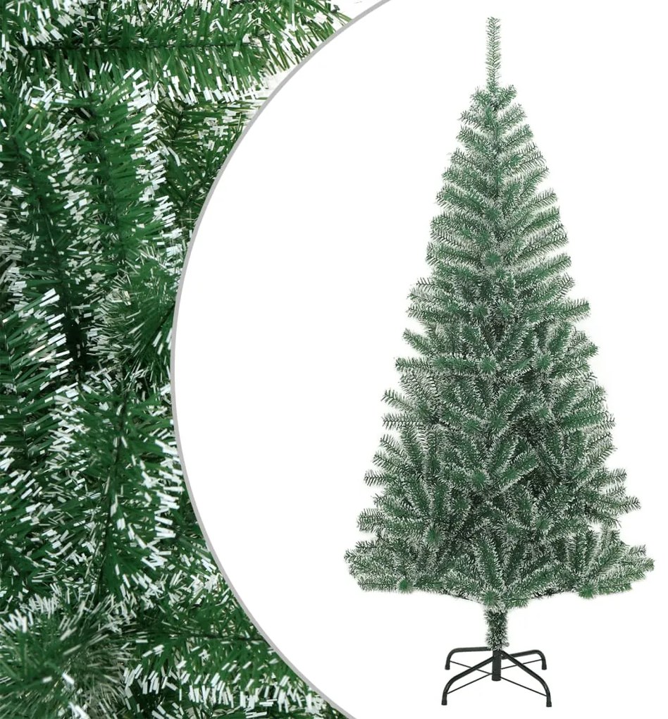 Brad de Craciun artificial cu zapada, verde, 240 cm