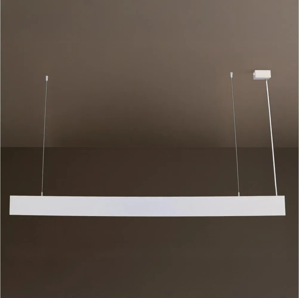 Lustră LED suspendată pe cablu LED/55W/230V 3000/4000/6500K 120 cm albă