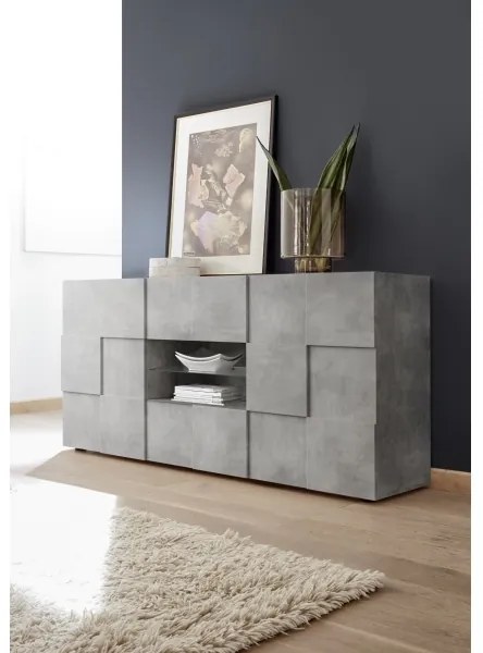 Comodă SERIAN gri beton