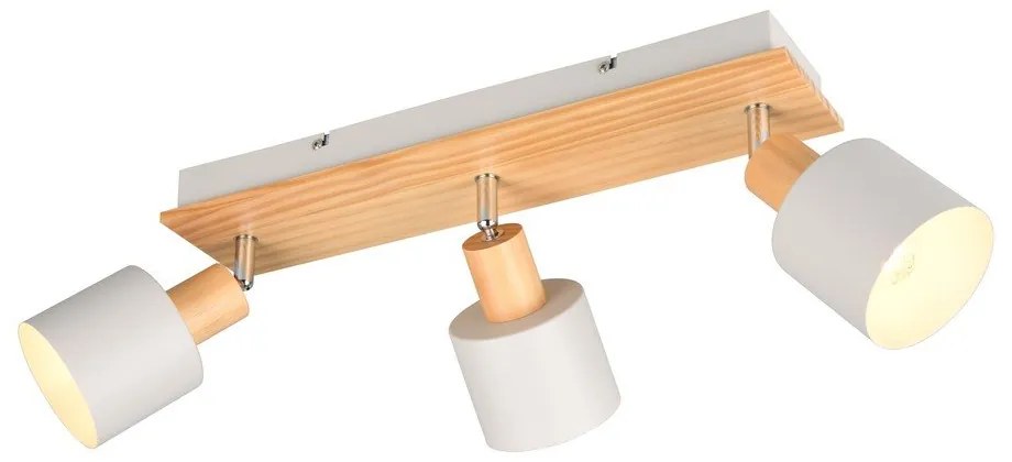 Spot alb/în culoare naturală ø 9 cm Shanti – Trio