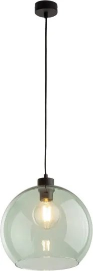 Pendul pe cablu CUBUS 1xE27/15W/230V negru/verde fumuriu