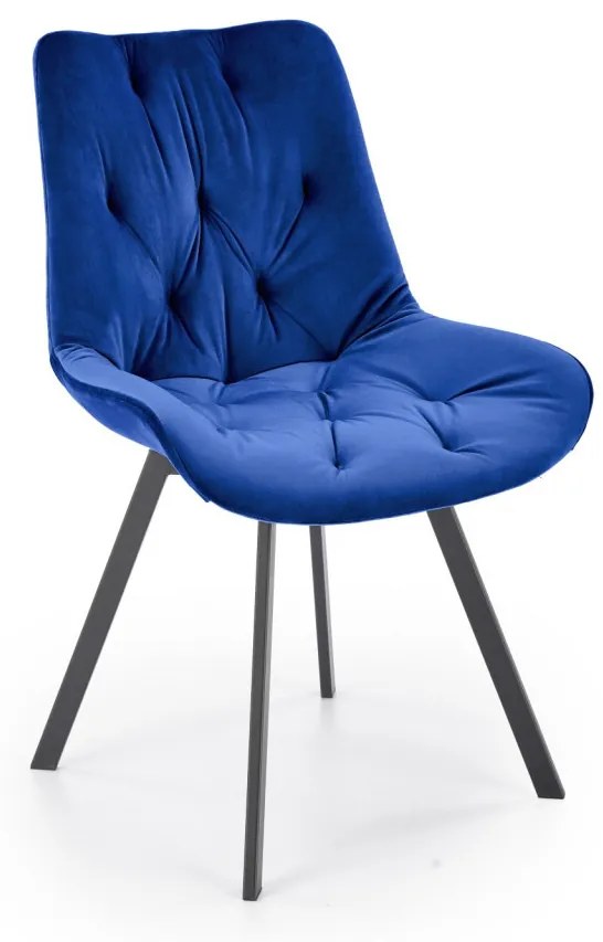 Scaun K519 velvet bleumarin