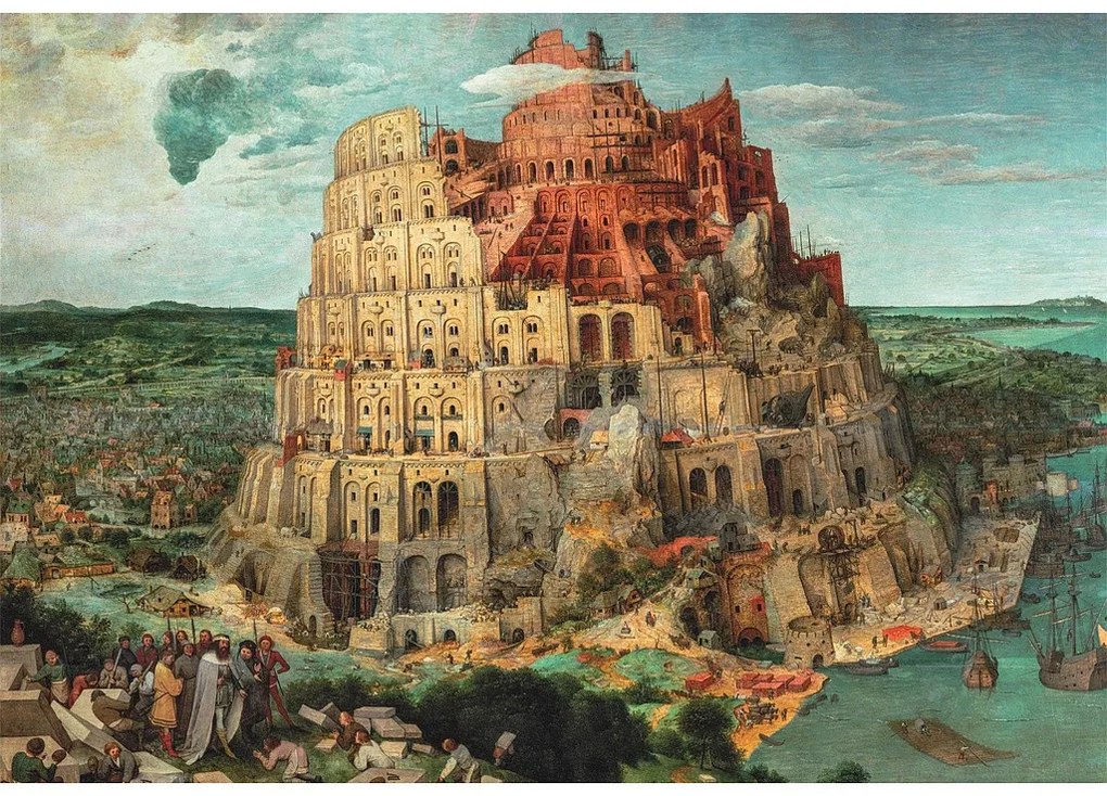 Artă Babel Tower Puzzle Compact de 1500 piese Clementoni