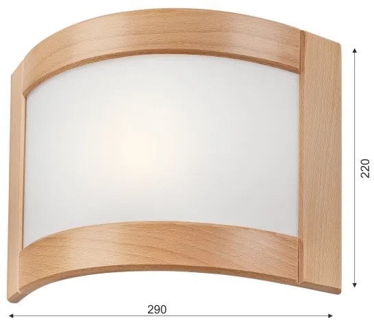 Aplica de perete ELODIE, 1 x E27, 60 W, 230 V