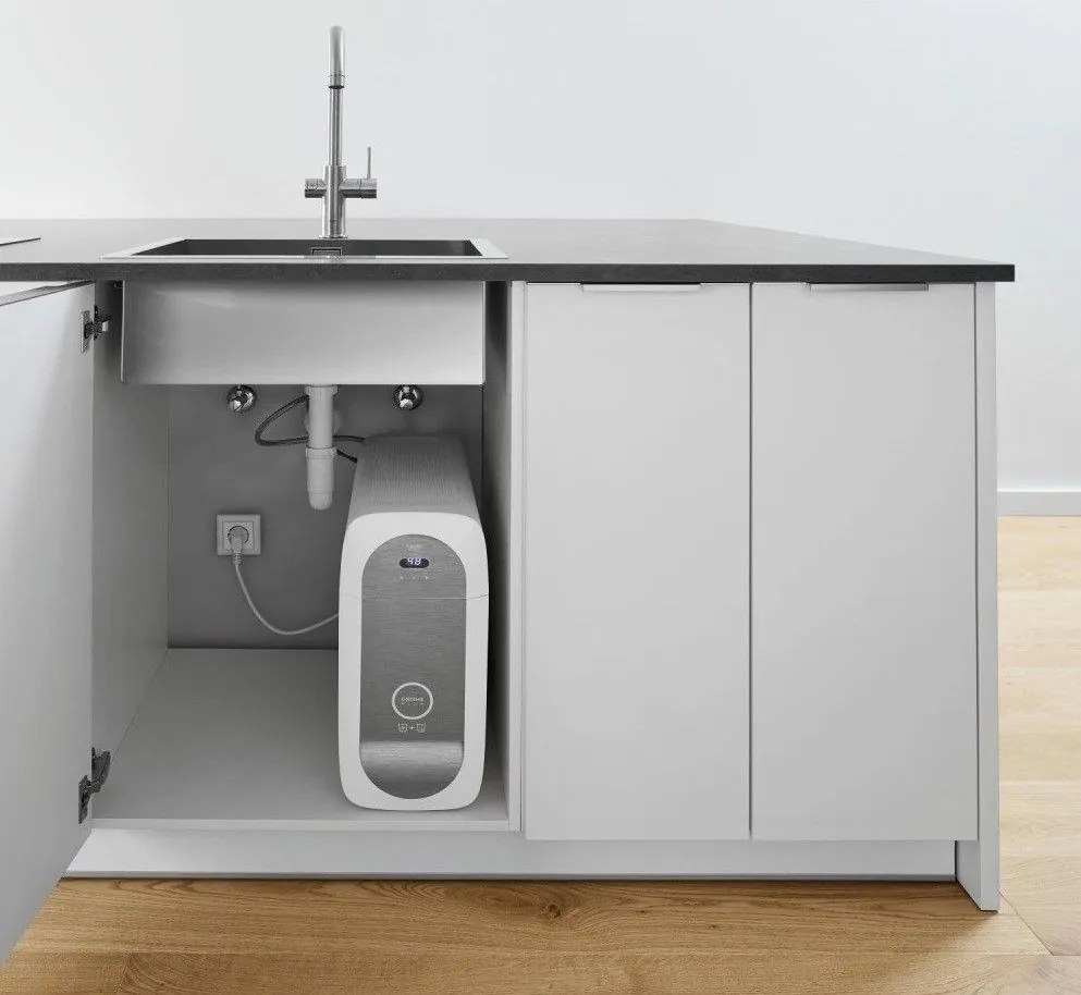 Grohe Blue Home Ondus Baterie de bucatarie cu sistem de filtrare, racire si acidulare, pipa C, cupru mat (brushed warm sunset)
