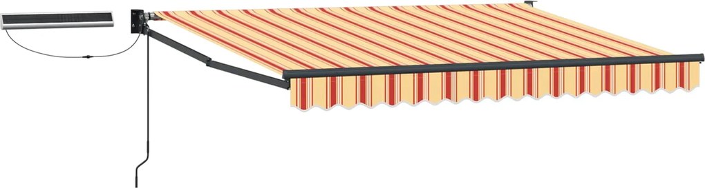 vidaXL Cort electric retractabil Multicolour 3,5 x 2,5 m