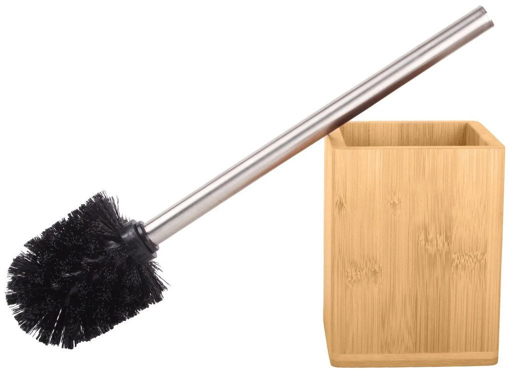 Perie de toaleta cu suport Bambus 37 cm