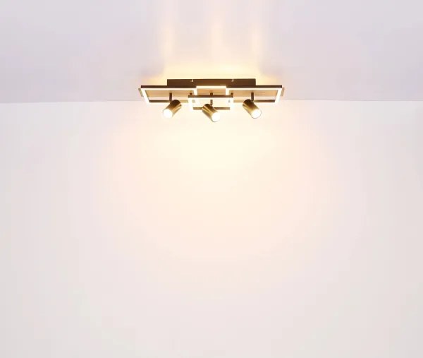 Globo 67305D2 - Plafonieră LED KASSU LED/48W/230V + 3xGU10/5W 3000K 27x72 cm