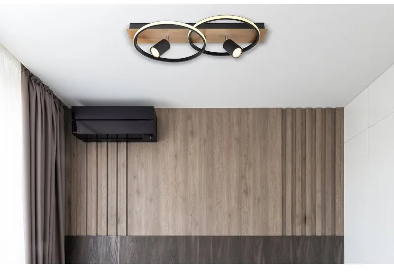 Plafoniera LED design indistrial Danny 62x32cm