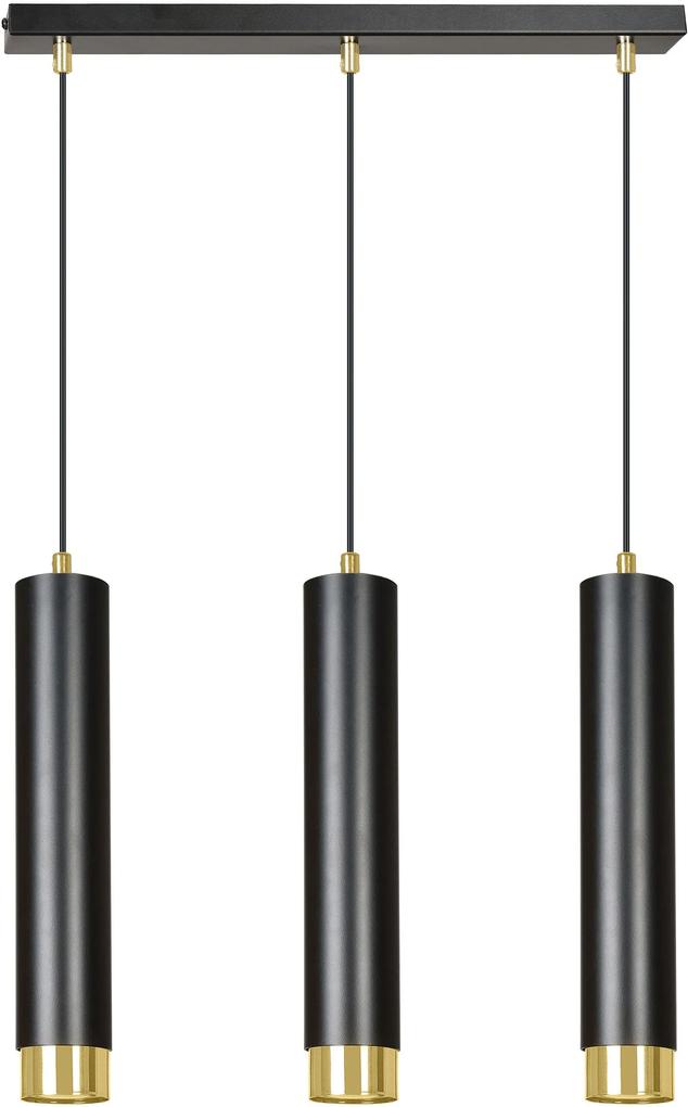 Emibig Kibo lampă suspendată 3x30 W negru 6443
