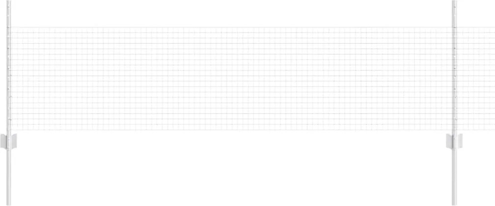 vidaXL Gard cu Stâlp Argintiu 0,5 x 50 m Oțel