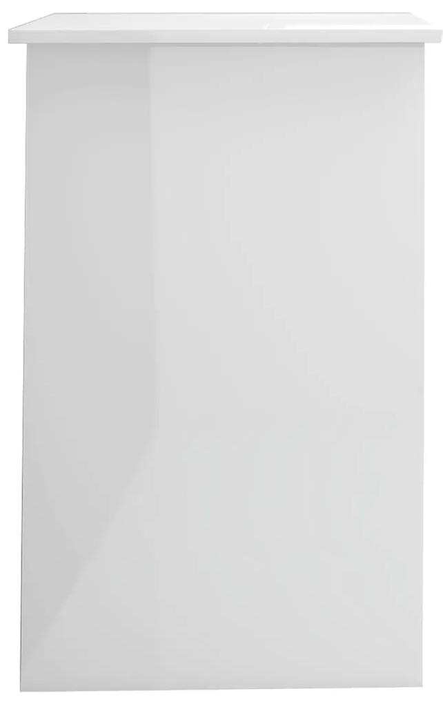 Birou, alb extralucios, 100 x 50 x 76 cm, PAL Alb foarte lucios