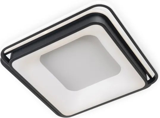 BRILAGI - plafonieră LED dimmabilă FLARE LED/102W/230V 50x50 cm neagră + telecomandă