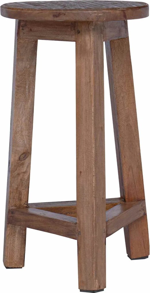 vidaXL Taburet natural 28 x 28 x 50 cm Lemn de mahon