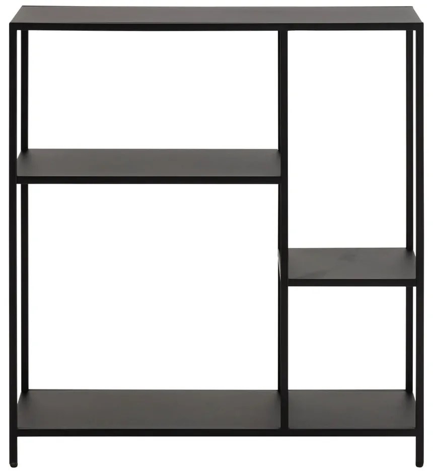 Bibliotecă neagră din metal 80x86 cm Newcastle – Actona