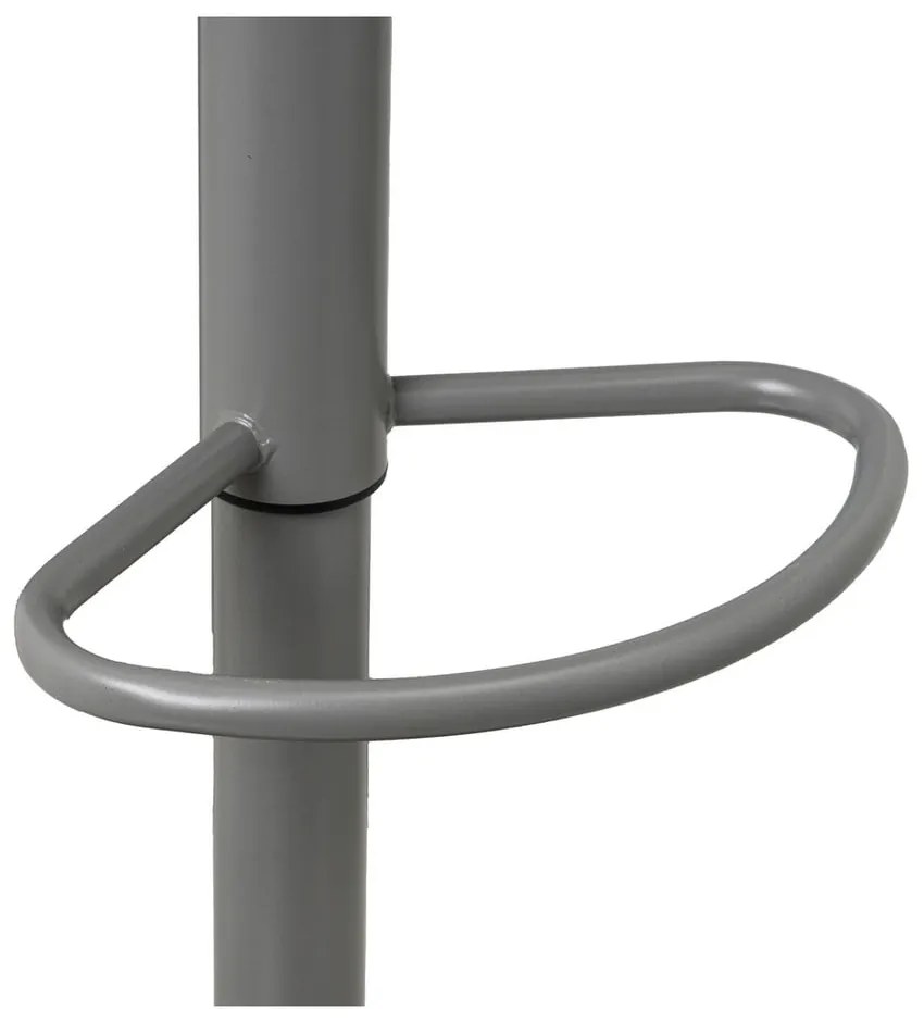 Scaune de bar gri cu înălțime ajustabilă 2 buc. din imitație de piele (înălțime șezut 56,5 cm) – Casa Selección