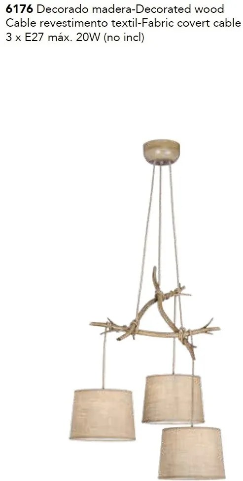 Lustra suspendata design decorativ SABINA 3L