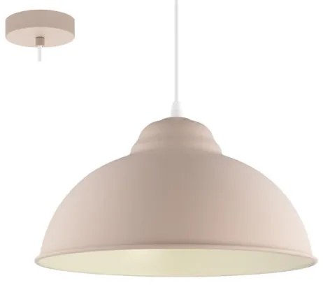 Lustră pe cablu Eglo 54964 TRURO-P 1xE27/60W/230V roz