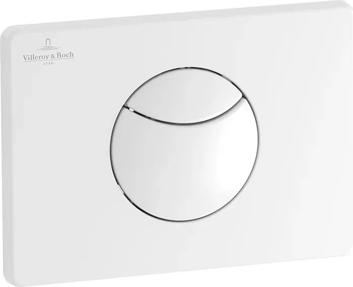 Clapeta de actionare Villeroy&Boch ViConnect alb buton rotund