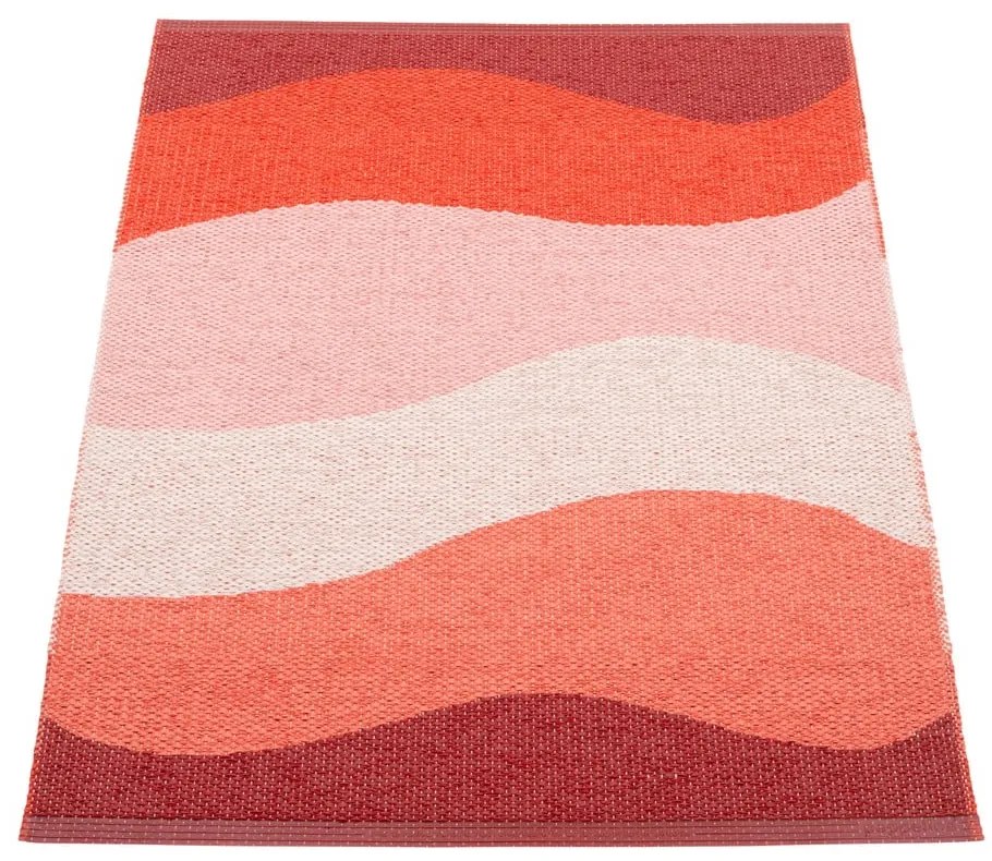Covor pentru exterior și interior roșu 70x100 cm Urvi Fire – Pappelina