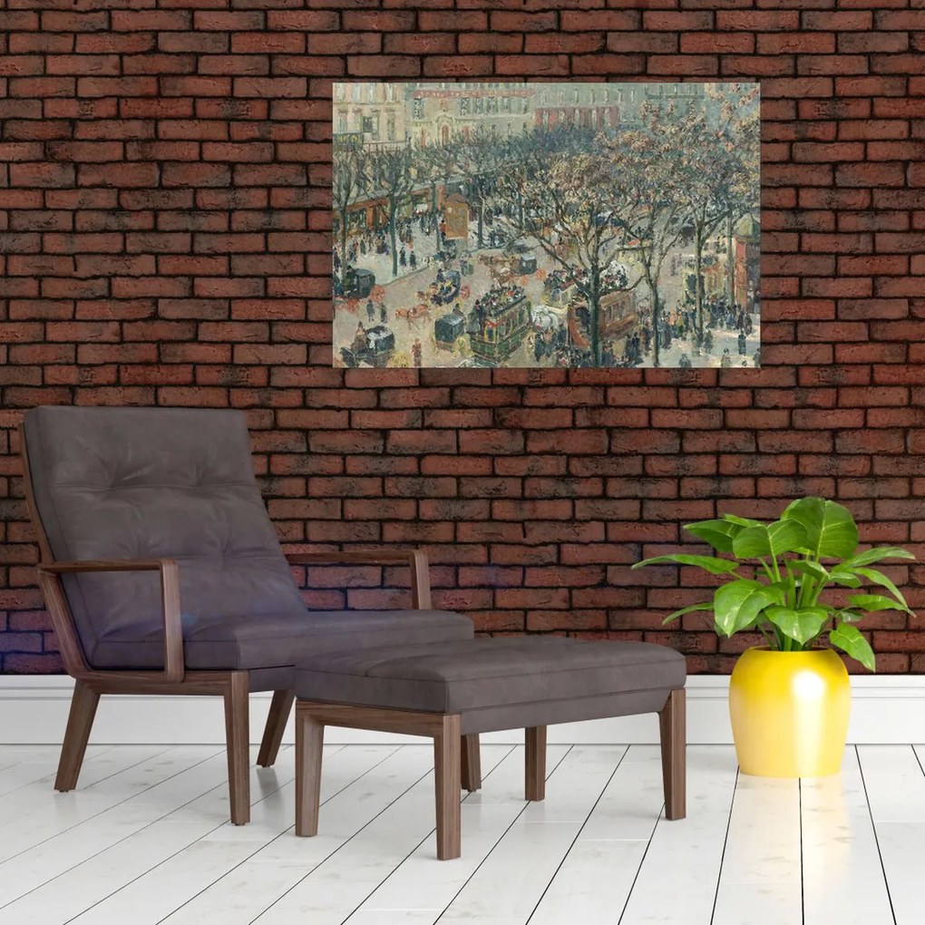 Tablou - Camille Pissarro, Boulevard des Italiens, Morning, Sunlight, reproducere (90x60 cm)