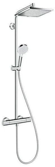 Coloana dus cu baterie si termostat Hansgrohe, Crometta E 240, crom