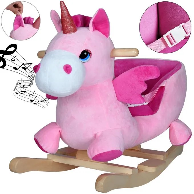 Deuba Unicorn balansoar pentru copii - roz