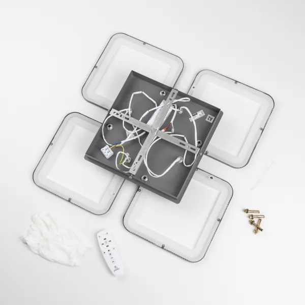 Lustră LED dimabilă aplicată Brilagi SQUARED LED/85W/230V 3000-6500K + telecomandă