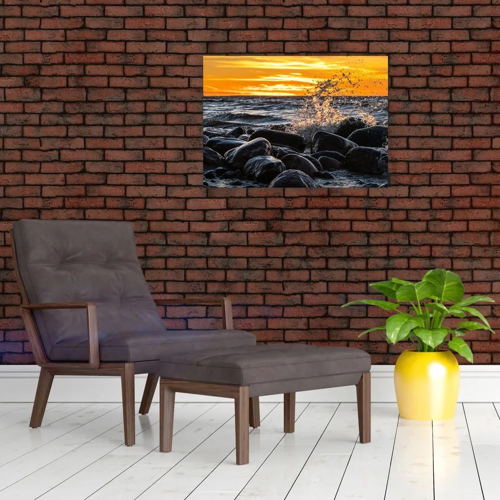 Tablou cu valurile mării (70x50 cm)