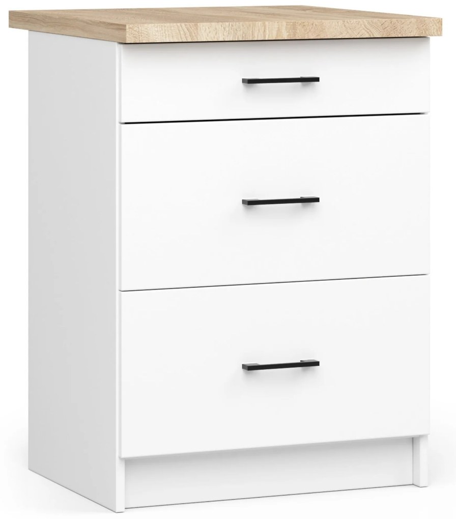 Set de bucătărie 240 cm Ozara VI (Alb). 1070945