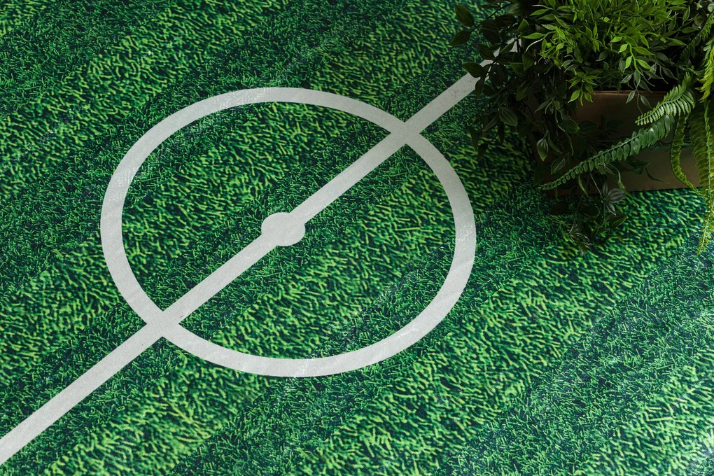 BAMBINO 51760 covor lavabil Teren, fotbal pentru copii anti-alunecare - verde