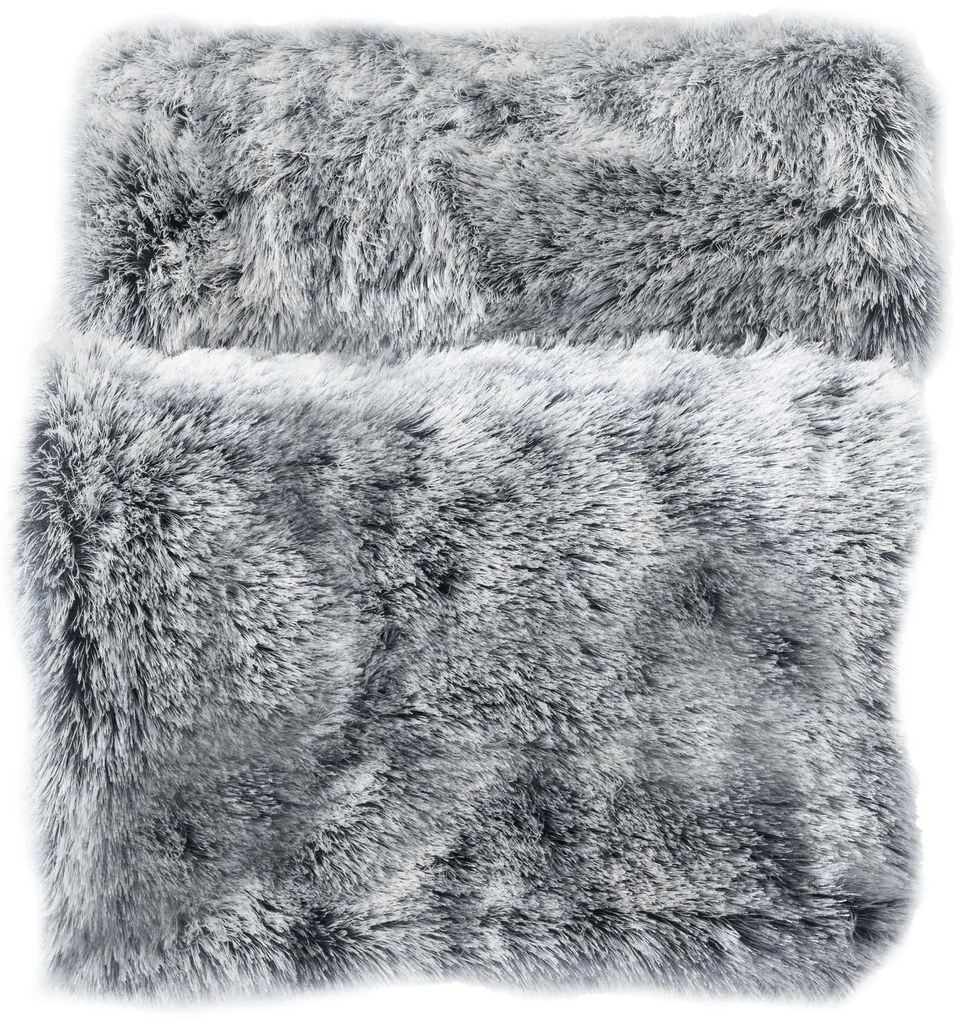 Pătură moale din blană artificială, gri, 125 x 150 cm